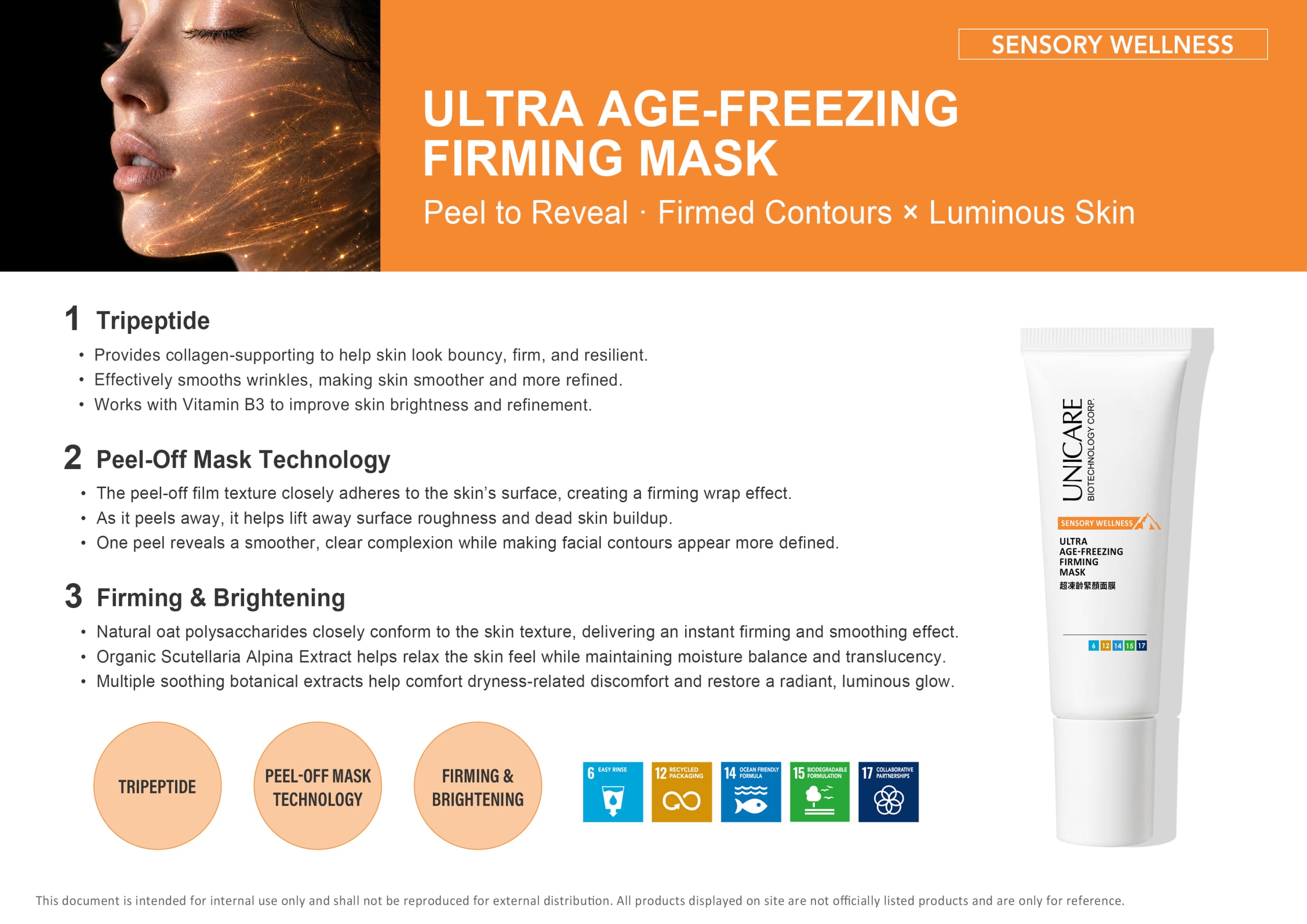Unicare Ultra Age-Freezing Firming Mask — Anti-Aging Firming Mask Odm | Bio Taiwan 2026