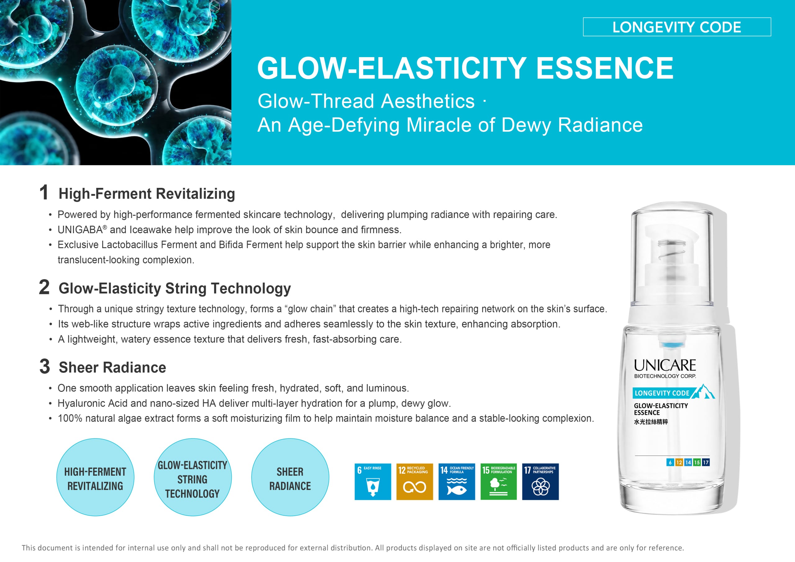 Unicare Glow-Elasticity Essence — Hydrating Skincare Odm | Bio Taiwan 2026